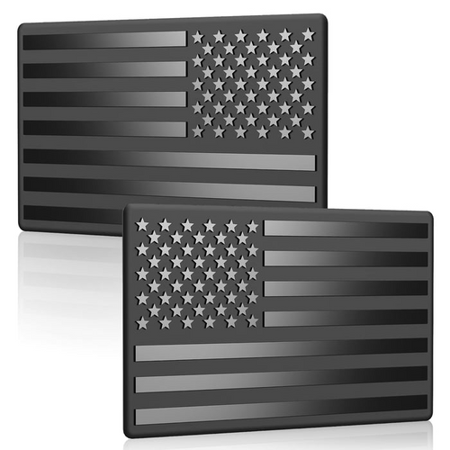 đ„Last Day 49% OFF - 3D All-Black American Flag Emblem Decal
