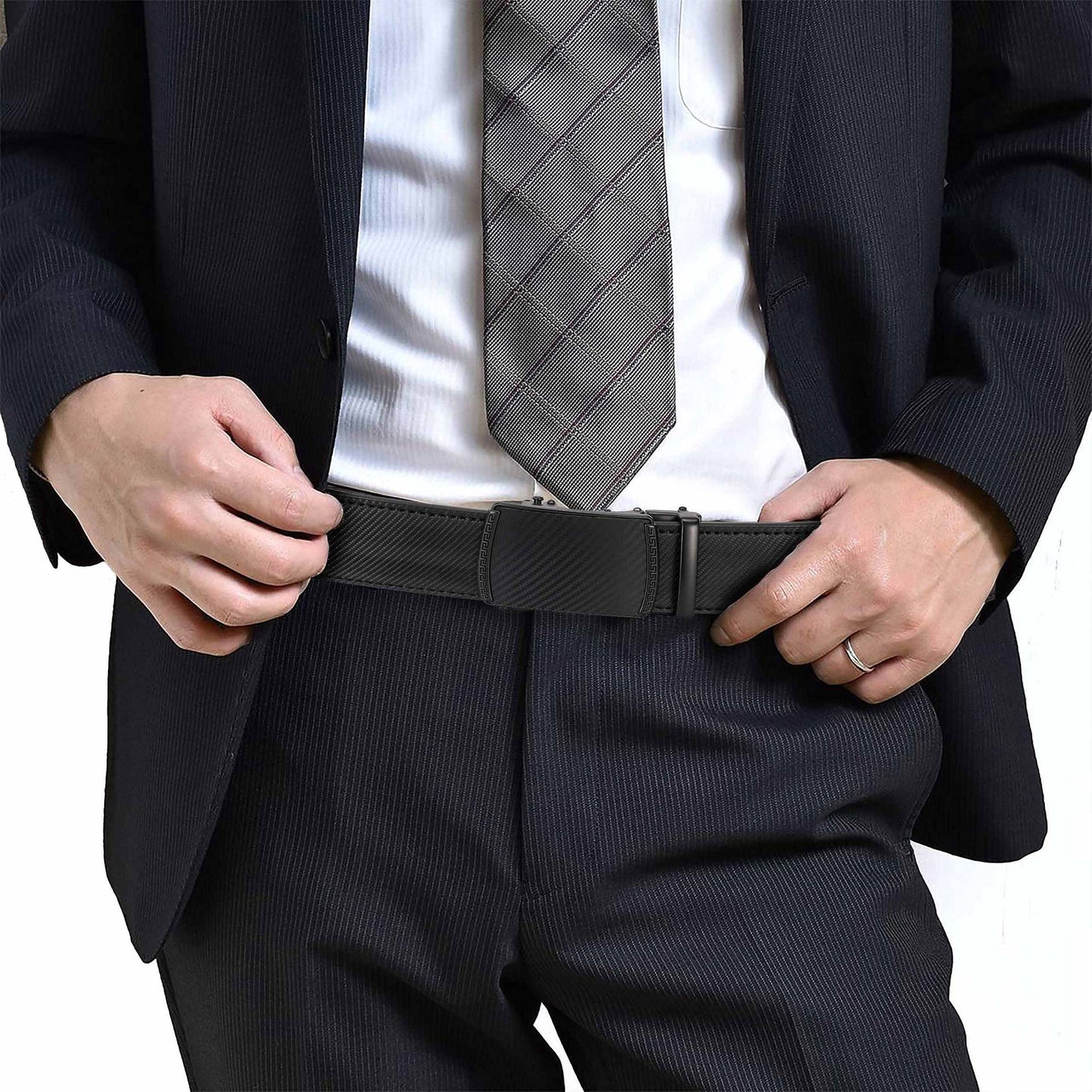 š„LAST DAY 49% OFF - Leather Ratchet Belt With Adjustable Buckle