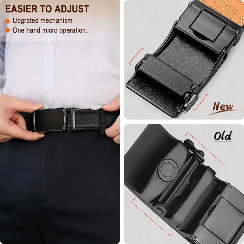 š„LAST DAY 49% OFF - Leather Ratchet Belt With Adjustable Buckle