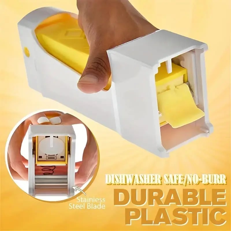 🔥Last Day 49% OFF🧈Butter Cutter & Keeper - Push-Button Slicer for Clean, Even Pats