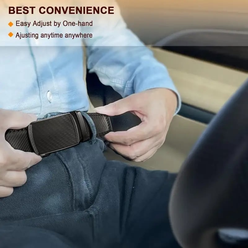 š„LAST DAY 49% OFF - Leather Ratchet Belt With Adjustable Buckle