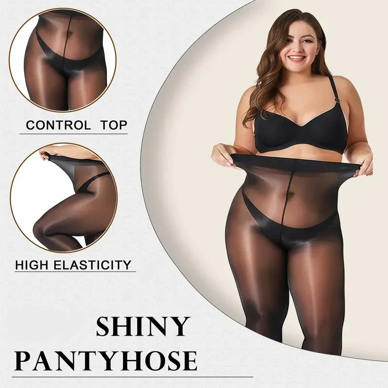 Final 3 Hours: 50% OFFđ„Shiny oil sheer Tights Pantyhose for Women