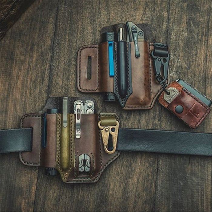 đHot Sale 50% OFFâł - Tactical Multi Tool Belt Leather Bag