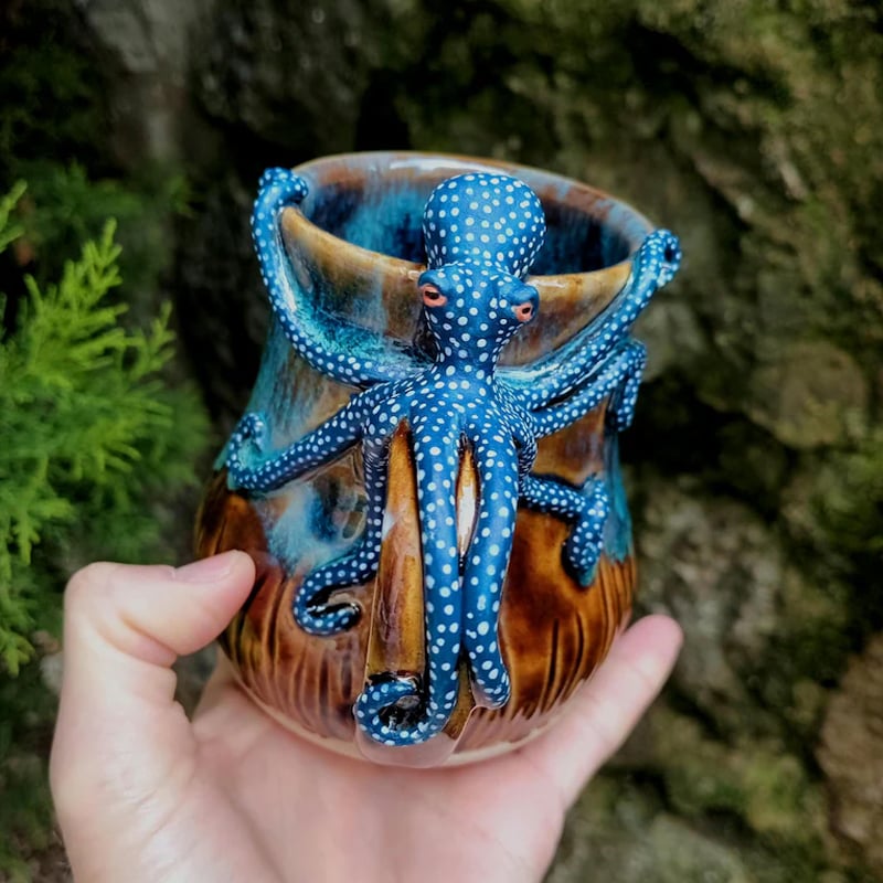 🔥LAST DAY 60% OFF - 🐙Handmade Octopus Mug