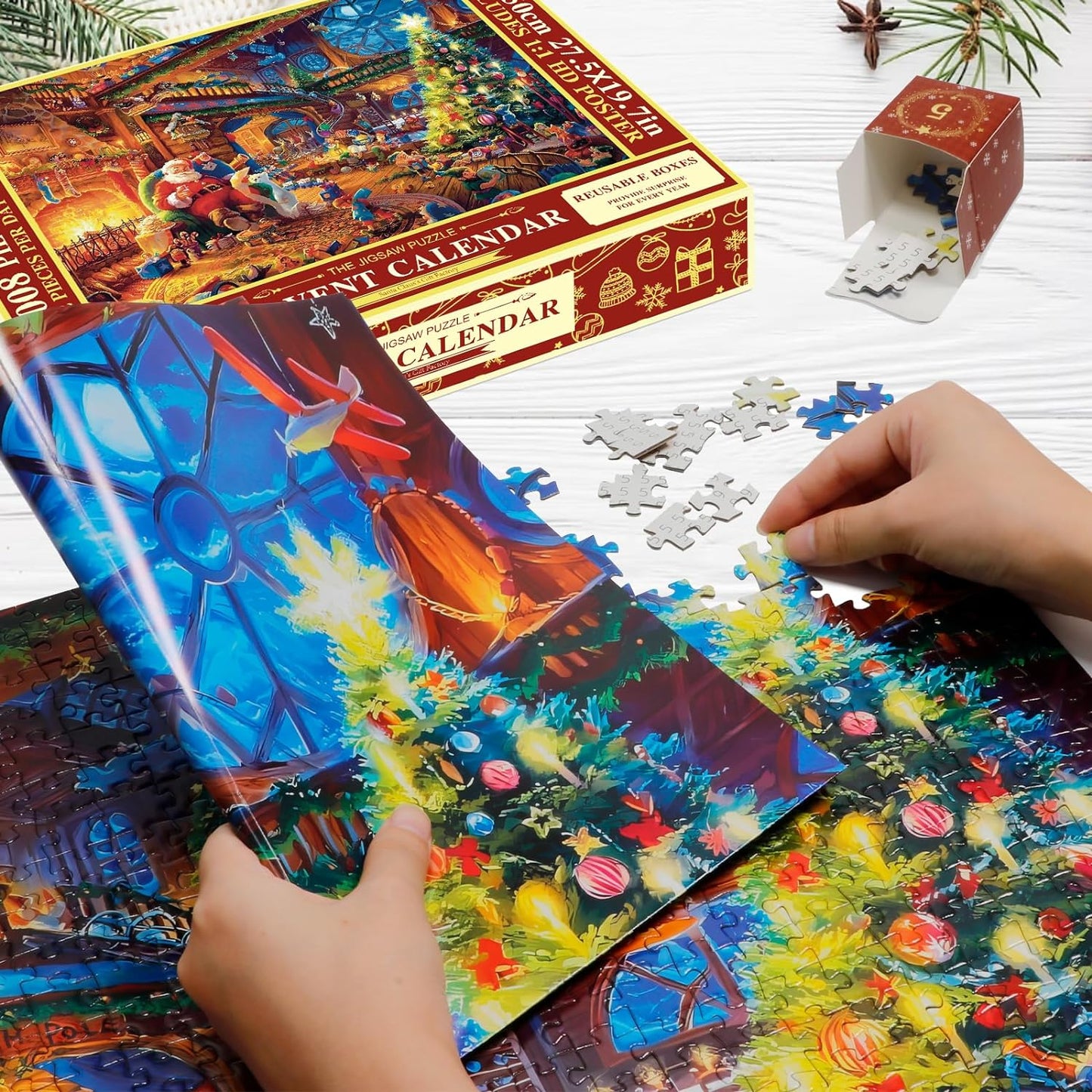 2025 Advent Calendar Christmas Jigsaw Puzzles