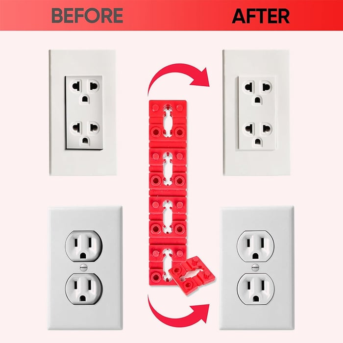đ„Switch and Receptacle Spacers for Loose Outlet Fix