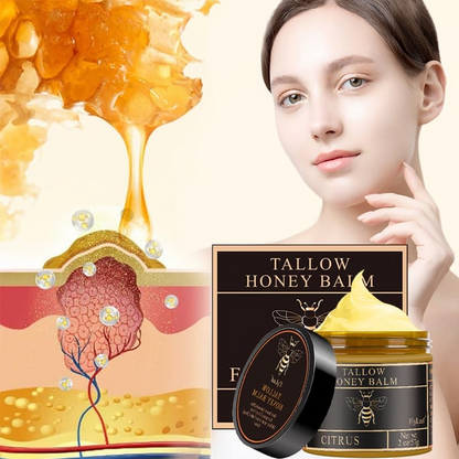 ✨Beef Tallow and Honey Balm for Skin - Handmade All-Natural Moisturizer