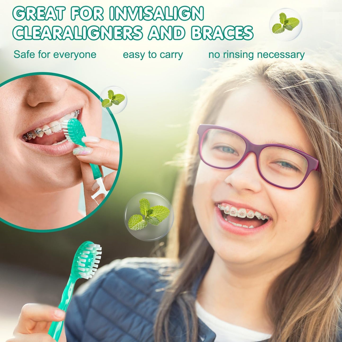 🔥5 in 1 Mini Toothbrush & Floss & Tongue Scraper & Toothpick Set