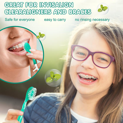 🔥5 in 1 Mini Toothbrush & Floss & Tongue Scraper & Toothpick Set