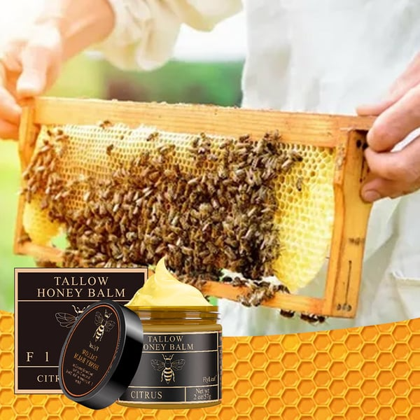 ✨Beef Tallow and Honey Balm for Skin - Handmade All-Natural Moisturizer